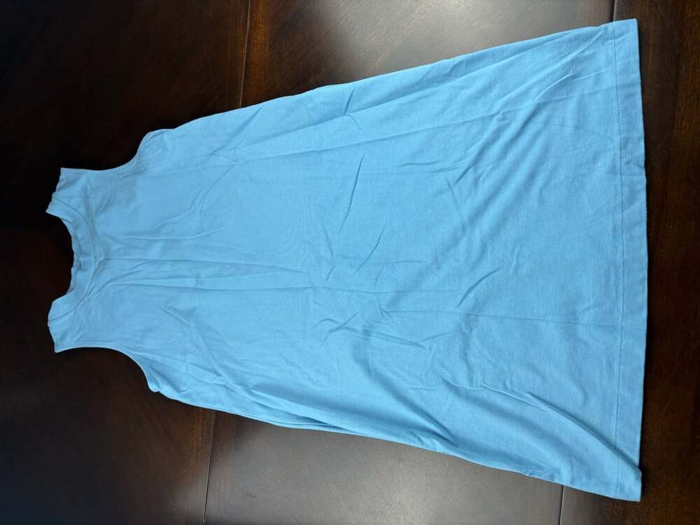 A New Day Women’s Blue Sleeveless Midi T-Shirt Dress Size XL Casual Stretch
